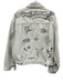 Golden Goose Size 38 Pale Blue & Black Cotton Denim Doodle Button Front Jacket Pale Blue & Black / 38