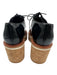 Clergerie Shoe Size 38.5 Black & Beige Leather Upper Patent Lace Up Loafers Black & Beige / 38.5