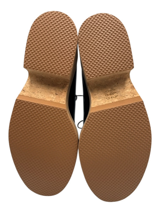 Clergerie Shoe Size 38.5 Black & Beige Leather Upper Patent Lace Up Loafers Black & Beige / 38.5