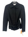 Akris Punto Size 4 Black Viscose Button Front Long Sleeve Pintuck Jacket Black / 4