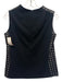 Akris Punto Size 6 Black Lamb leather Polka Dots Sleeveless Zip Back Skirt Set Black / 6