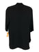 Nellie Partow Size 8 Black Viscose Blend Button Front 1/2 Sleeve Top Black / 8