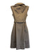 Burberry London Size 40 Brown Cotton Blend Button Front Double Breasted Coat Brown / 40