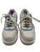 Nike Shoe Size 7 White, Blue & Green Synthetic Lace Up Platform Shoes White, Blue & Green / 7