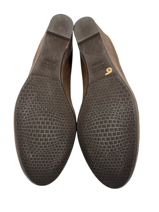 Stuart Weitzman Shoe Size 11M Brown Textile Round Toe Slip On Wedges Brown / 11M