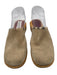 Burberry Shoe Size 37 Beige Suede Tartan Plaid Rubber Outsole Clogs Beige / 37