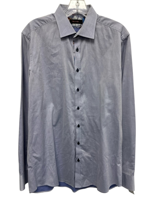 Sand AS IS Size 42 Blue Cotton Button Down Men's Long Sleeve Shirt Blue / 42