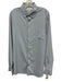Peter Millar Size L Light blue Polyester Solid Button Down Long Sleeve Shirt Light blue / L
