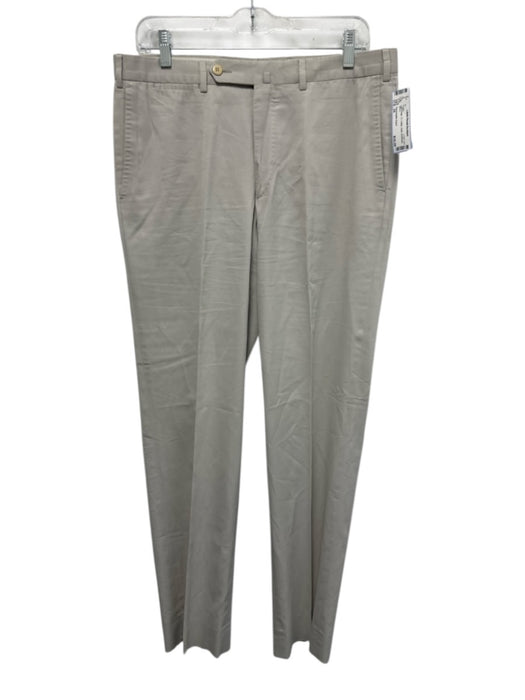 Ermenegildo Zegna Size 34 Light Beige Cotton Solid Men's Pants Light Beige / 34