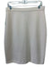 St. John Collection Size S Cream Wool Blend Knit A Line Knee length Skirt Cream / S