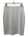 St. John Collection Size S Cream Wool Blend Knit A Line Knee length Skirt Cream / S