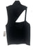 Alice + Olivia Size L Black Viscose Blend Sleeveless Turtleneck Cutout Knit Top Black / L