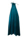 Cynthia Rowley Size XS Teal Green Silk High Ruffle Neck Sleeveless Maxi Dress Teal Green / XS