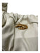 Marargent Cream Leather Shoulder Bag Scrunch Gold Evening Bag Cream / XS