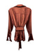 Significant Other Size 4 Brown Polyester Long Sleeve One Button Collar Jacket Brown / 4