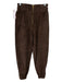 Anna Mason Size 8 Dark Brown Cotton Elastic Waist Corduroy Jogger Pockets Pants Dark Brown / 8