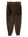Anna Mason Size 8 Dark Brown Cotton Elastic Waist Corduroy Jogger Pockets Pants Dark Brown / 8