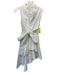 Acler Size 2 White Cotton Sleeveless Wrap Asymmetric Cocktail Dress White / 2