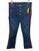 Veronica Beard Jeans Size 28 Dark Wash & Red Cotton Denim High Rise Stripe Jeans Dark Wash & Red / 28