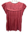 Ulla Johnson Size 2 Mauve Pink Polyester Split Neck Pleated Cap Sleeve Top Mauve Pink / 2