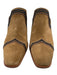Bernardo Shoe Size 9 Brown & Black Leather Suede Square Toe Embroidered Mules Brown & Black / 9