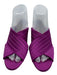 Pedro Garcia Shoe Size 39.5 Purple leather sole open toe Criss Cross Pumps Purple / 39.5
