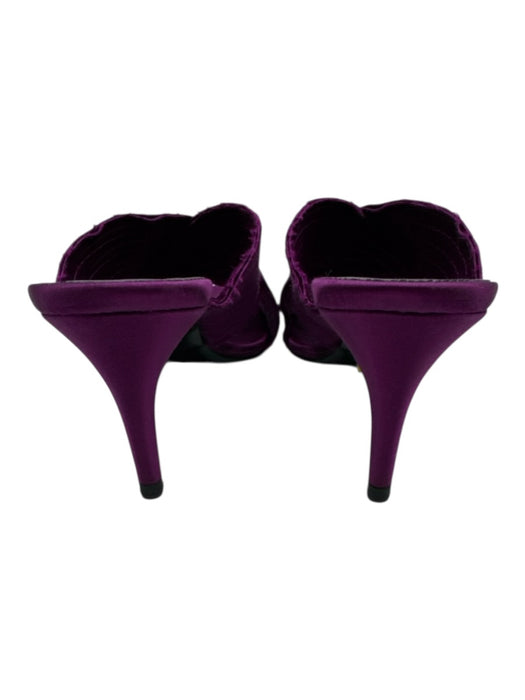 Pedro Garcia Shoe Size 39.5 Purple leather sole open toe Criss Cross Pumps Purple / 39.5