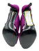 Pedro Garcia Shoe Size 39.5 Purple leather sole open toe Criss Cross Pumps Purple / 39.5