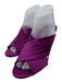 Pedro Garcia Shoe Size 39.5 Purple leather sole open toe Criss Cross Pumps Purple / 39.5