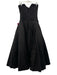 Miss Rosier Size XL Black Viscose Blend Strapless Corset Pleated Tulle Dress Black / XL