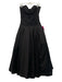 Miss Rosier Size XL Black Viscose Blend Strapless Corset Pleated Tulle Dress Black / XL