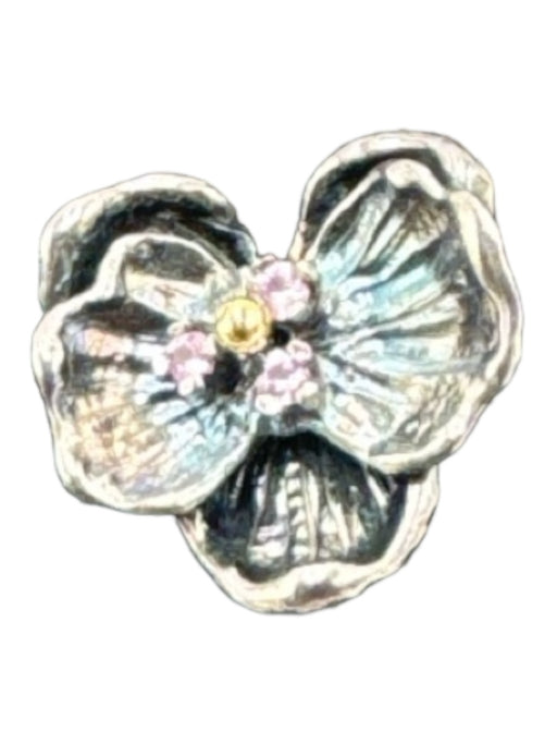 Michael Aram Silver Flower Earrings Silver