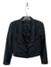 LAMB Size 4 Black Wool Blend Crop Mesh Side Single Button Blazer Jacket Black / 4