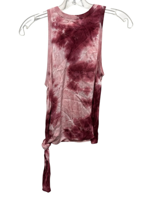 Enza Costa Size Est. Small Pink & Maroon Tye Dye Sleeveless Top Pink & Maroon / Est. Small