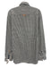 Robert Graham Size Est L White & Gray Cotton Plaid Button Down Long Sleeve Shirt White & Gray / Est L