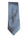 Ermenegildo Zegna Blue & White Silk Striped Men's Tie Blue & White