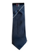Prada Black & White Silk Solid Men's Tie Black & White