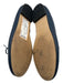 Patricia Green Shoe Size 10 Navy Blue Leather round toe Bow Detail Flats Navy Blue / 10