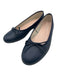 Patricia Green Shoe Size 10 Navy Blue Leather round toe Bow Detail Flats Navy Blue / 10