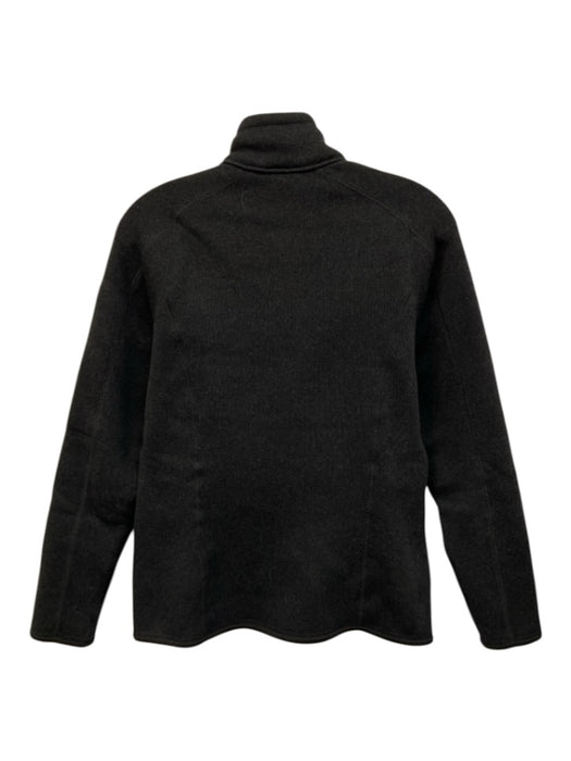 Patagonia Size S Black Polyester Mock Neck Full Zip Jacket Black / S