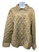 Burberry Size XL Tan Polyester Collar Quilted Snap Button Jacket Tan / XL