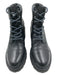 Marc Fisher Shoe Size 6.5 Black Leather Combat lace up Block Heel Boots Black / 6.5