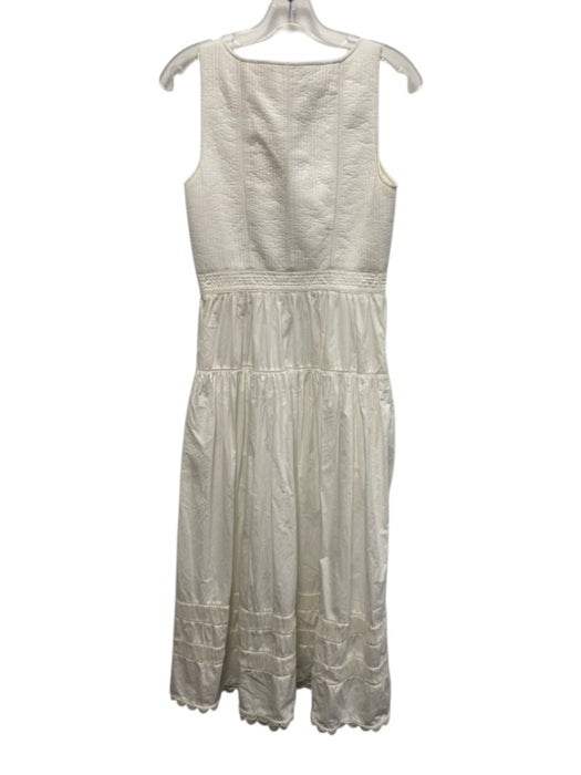 Ulla Johnson Size s / 4 White Cotton Sleeveless seam detail Lace Detail Dress White / s / 4