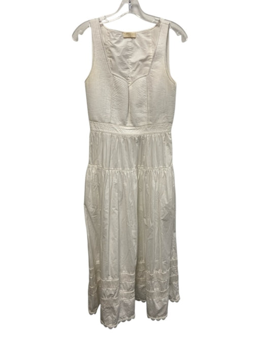 Ulla Johnson Size s / 4 White Cotton Sleeveless seam detail Lace Detail Dress White / s / 4