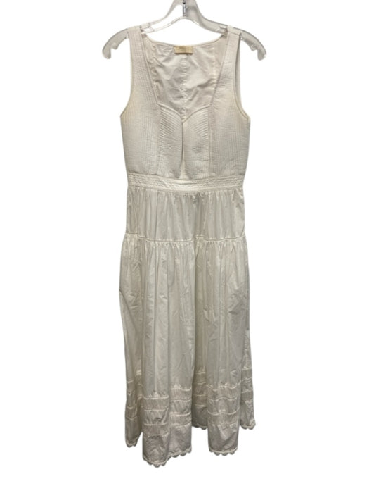 Ulla Johnson Size s / 4 White Cotton Sleeveless seam detail Lace Detail Dress White / s / 4