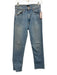 Mother Size 27 Blue Wash Cotton Blend Zip & Button Whiskering Faded Jeans Blue Wash / 27