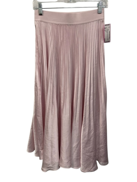 Wilfred Size S Pink Polyester Elastic Waist Pleats Skirt Pink / S