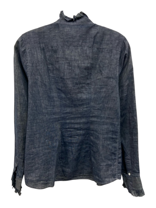 Ann Mashburn Size S Chambray Button Detail Top Chambray / S