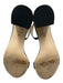 Cole Haan Shoe Size 9B Black Leather Gold hardware Ankle Buckle Block Heel Pumps Black / 9B