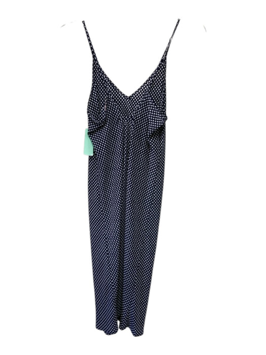 Katherine Kidd Size Small Black & White Polyester Spaghetti Strap V Neck Dress Black & White / Small